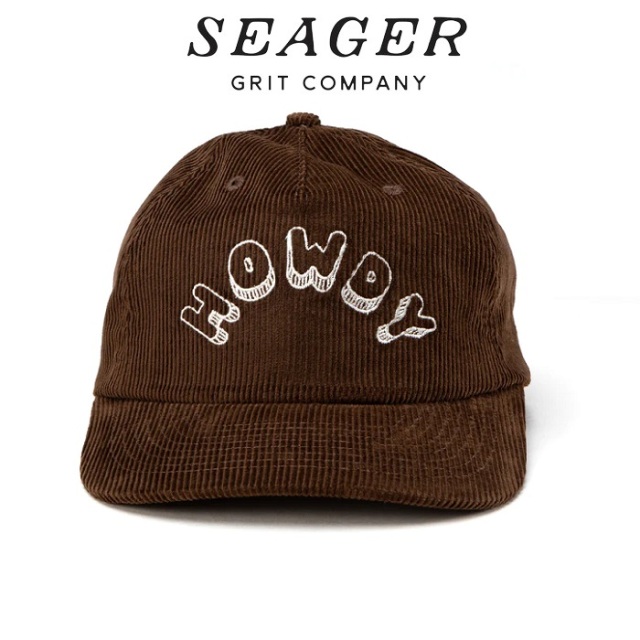 SEAGER(シーガー)　HOWDY CORDUROY SNAPBACK BROWN　【キャップ 帽子】【シーガー キャップ】【定番 人気 シンプル アウトドア サー