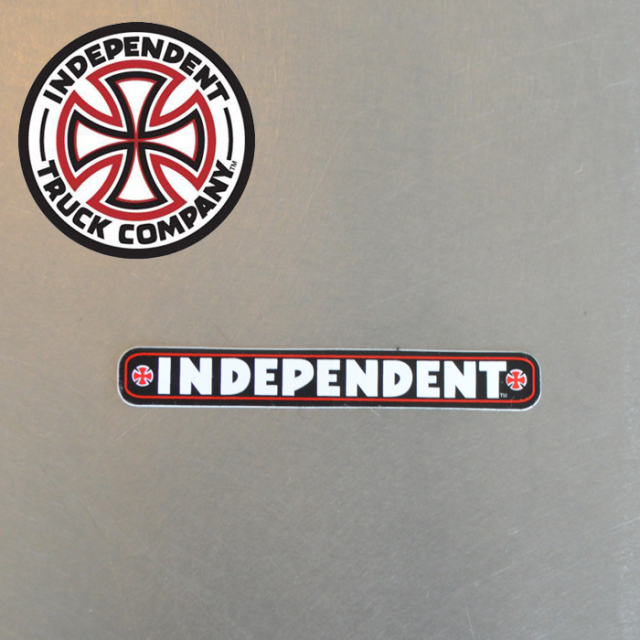 Independent Trucks (インディペンデント)　INDEPENDENT STICKER BAR 4"　【インディペンデント ステッカー シール】【スケートボー