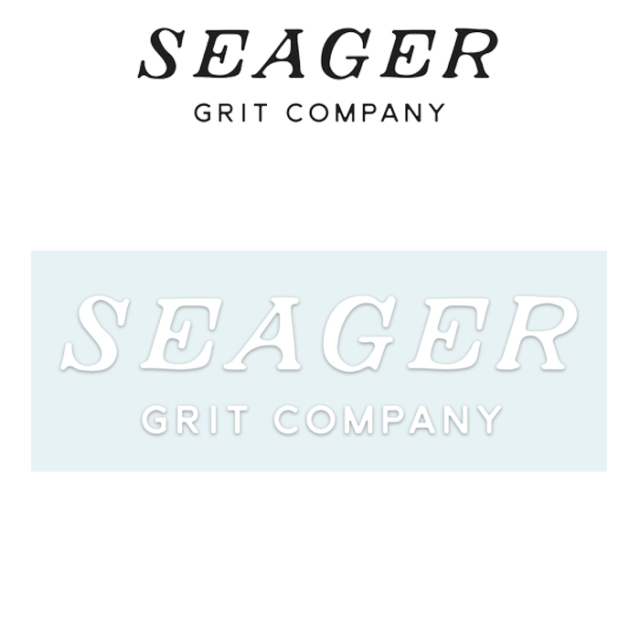 SEAGER(シーガー)　LOGO DECAL　【ロゴステッカー シール】【定番 人気 シンプル アウトドア サーフィン スケートボード カリフォル