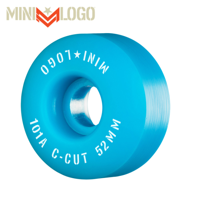 MINI LOGO (ミニロゴ)　 C-CUT "2" 52MM 101A BLUE 4PK　ミニロゴ ウィール スケートボード スケボー パーツ