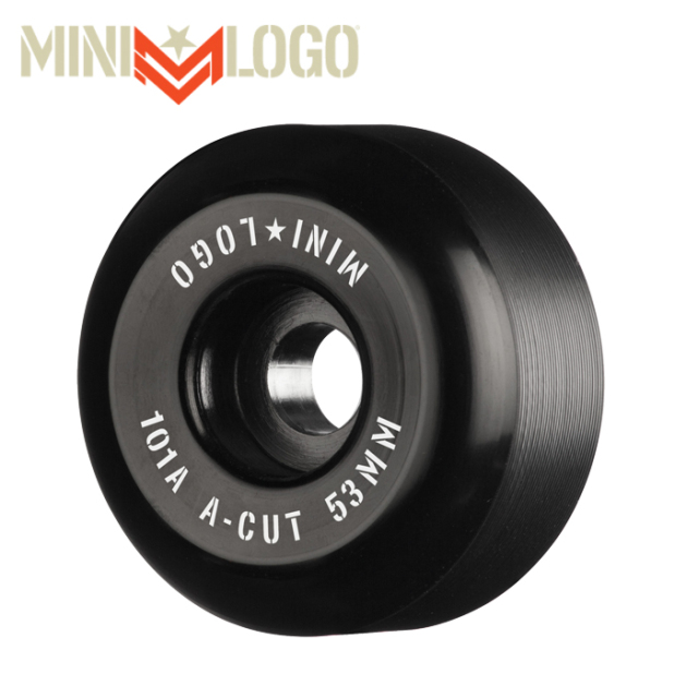 MINI LOGO (ミニロゴ)　 A-CUT "2" 53MM 101A BLACK 4PK　ミニロゴ ウィール スケートボード スケボー パーツ