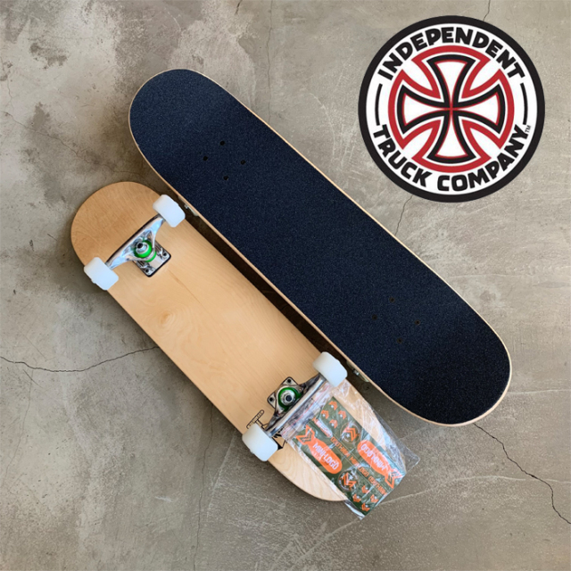 MINI LOGO(ミニロゴ)　 SKATEBOARD COMPLETE NATURAL 　【スケートボード スケボー】【コンプリート 完成品 セット】【ブランクデッ