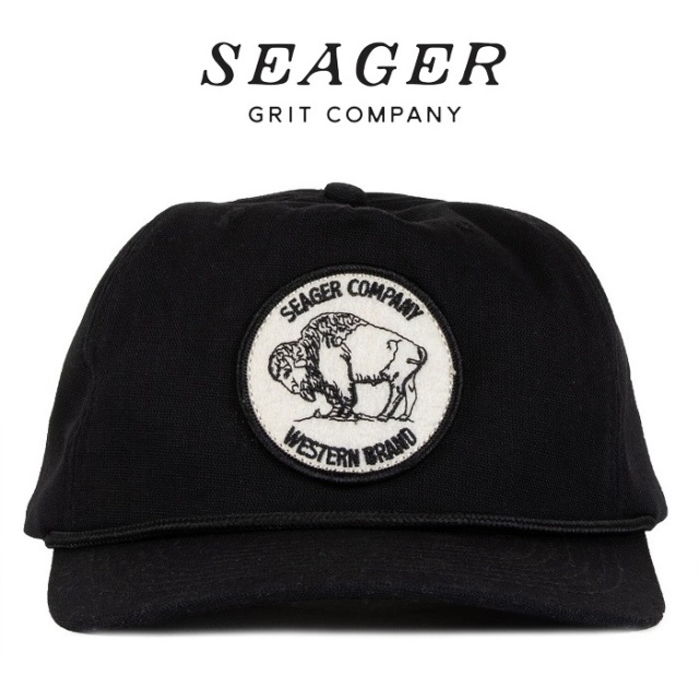 SEAGER(シーガー)　NICKEL SNAPBACK BLACK　【キャップ 帽子】【シーガー キャップ】【定番 人気 シンプル アウトドア サーフィン ス