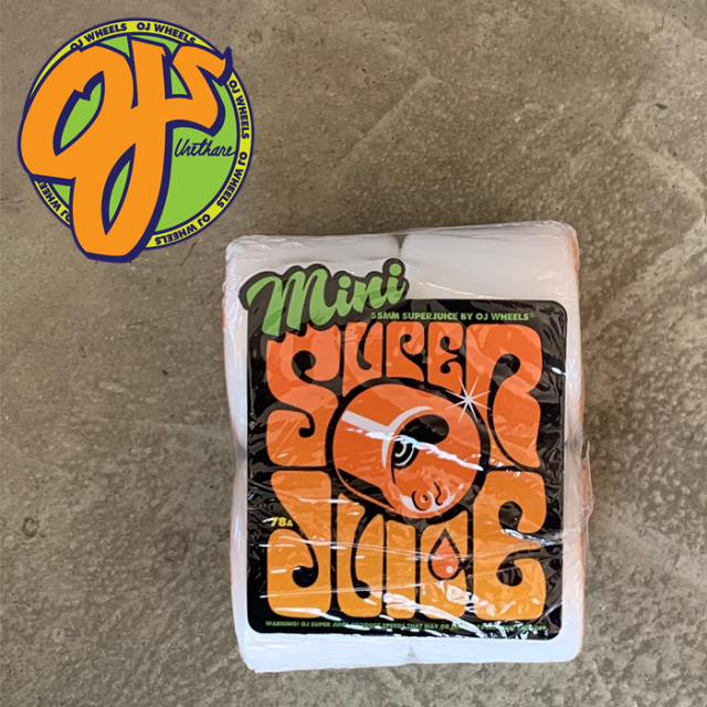 OJ WHEELS(オージェーウィール)　 SUPER JUICE MINI 78A 55mm WHITE 　【オージェー スケートボード スケボー パーツ ウィール】【ソ