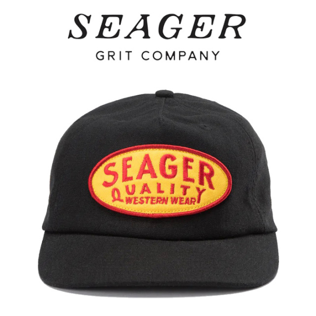 SEAGER(シーガー)　 OLD TOWN SNAPBACK BLACK 　【キャップ 帽子】【シーガー キャップ】【定番 人気 シンプル アウトドア サーフィ
