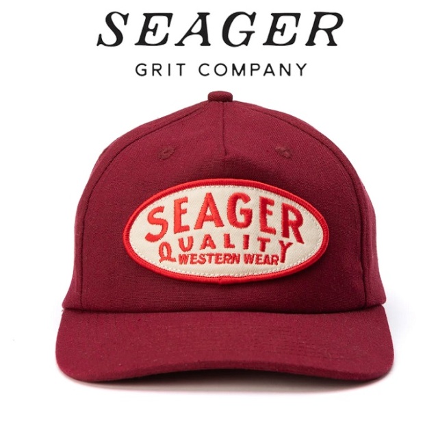 SEAGER(シーガー)　 OLD TOWN SNAPBACK MAROON 　【キャップ 帽子】【シーガー キャップ】【定番 人気 シンプル アウトドア サーフィ