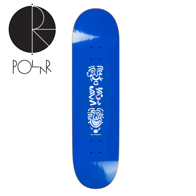 POLAR SKATE CO. (ポーラースケート)　 SHIN SANBONGI - Faces - Blue (8.125inch)  　【POLAR SKATE CO. POLAR ポーラースケート ポ