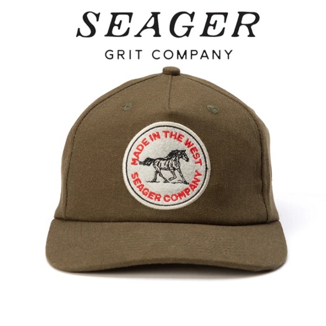 SEAGER(シーガー)　THE QUARTER HEMP SNAPBACK OLIVE　【キャップ 帽子】【シーガー キャップ】【定番 人気 シンプル アウトドア サ