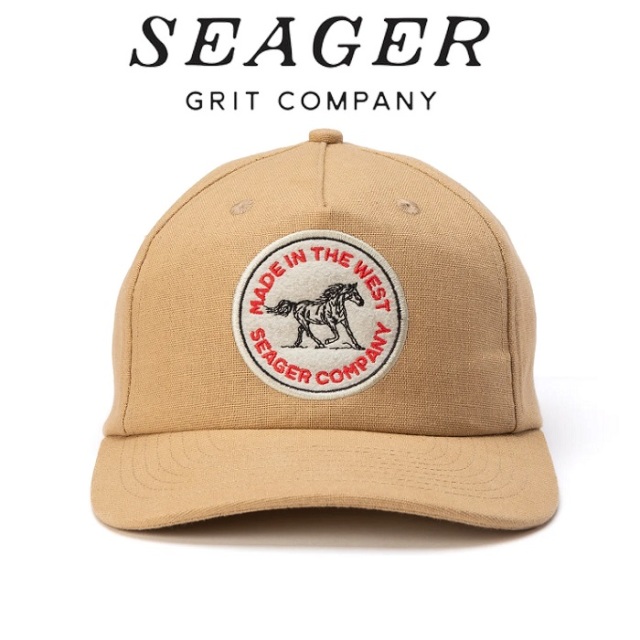 SEAGER(シーガー)　THE QUARTER HEMP SNAPBACK TAN　【キャップ 帽子】【シーガー キャップ】【定番 人気 シンプル アウトドア サー
