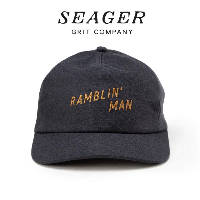 SEAGER(シーガー)　RAMBLIN MAN SNAPBACK NAVY　【キャップ 帽子】【シーガー キャップ】【定番 人気 シンプル アウトドア サーフィ