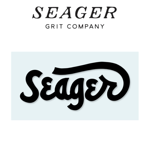 SEAGER(シーガー)　RIG DECAL　【ロゴステッカー シール】【定番 人気 シンプル アウトドア サーフィン スケートボード カリフォルニ