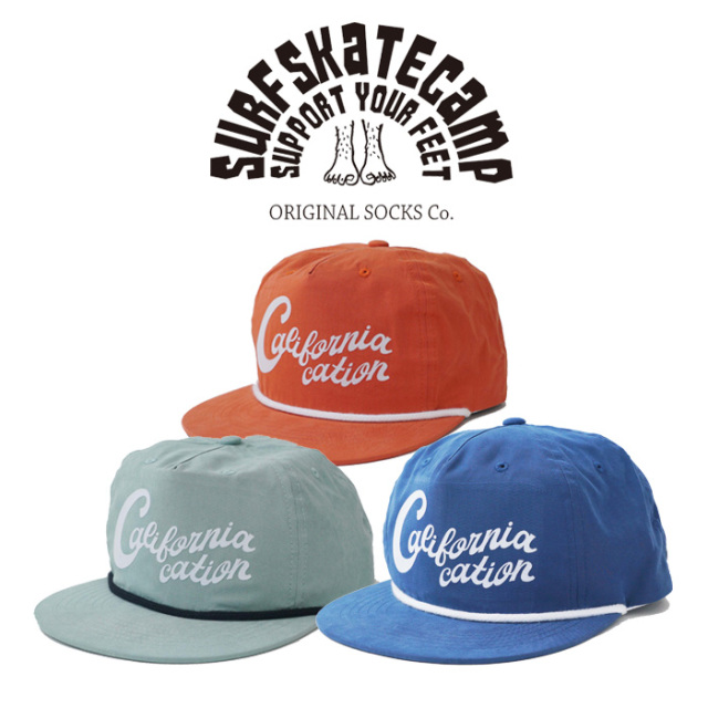 SURFSKATECAMP(サーフスケートキャンプ)　Californiacation cap　【キャップ 帽子】