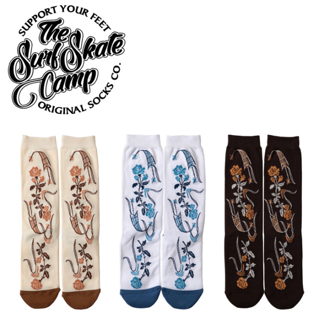 SURFSKATECAMP (サーフスケートキャンプ)　 ROSE SOCKS　ソックス 靴下 SOCKS SOX