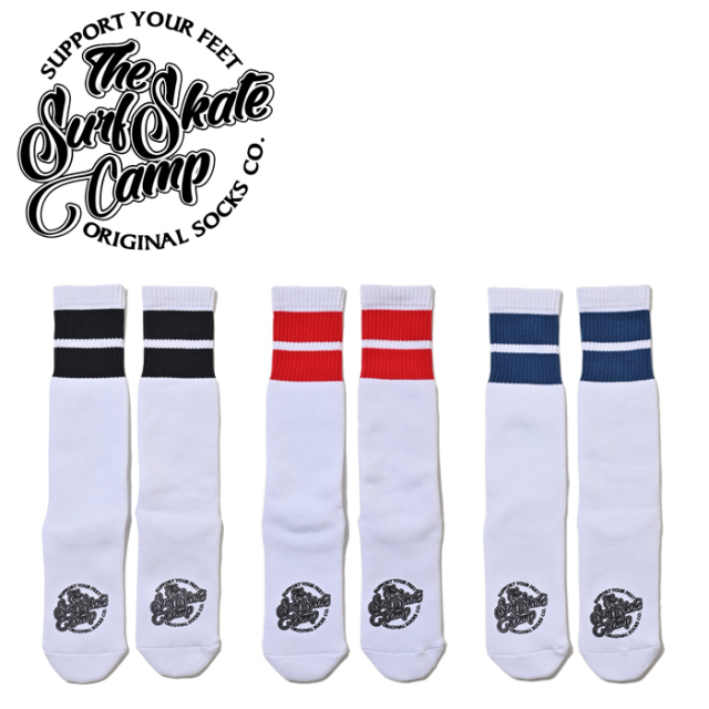 SURFSKATECAMP (サーフスケートキャンプ)　 LINE SOCKS　ソックス 靴下 SOCKS SOX