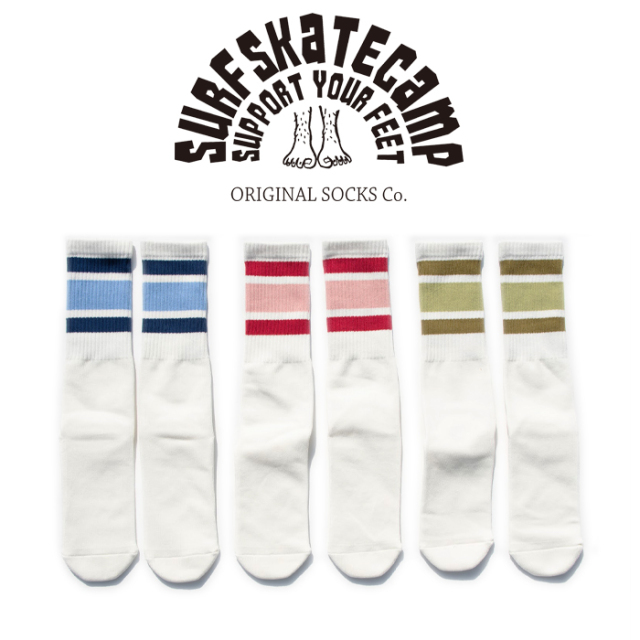 SURFSKATECAMP (サーフスケートキャンプ)　 Tube socks　ソックス 靴下 SOCKS SOX