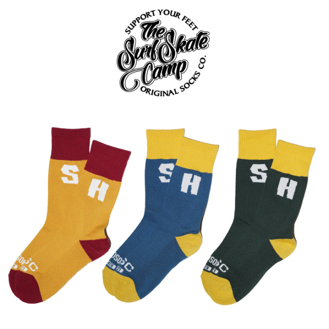 SURFSKATECAMP (サーフスケートキャンプ)　 HANDSOME OXFORD × SURFSKATECAMP COLLEGE SOCKS　ソックス 靴下 SOCKS SOX