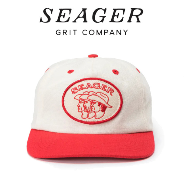 SEAGER(シーガー)　 STORYTIME HEMP SNAPBACK RED/CREAM 　【キャップ 帽子】【シーガー キャップ】【定番 人気 シンプル アウトドア