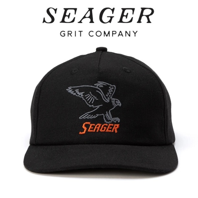 SEAGER(シーガー)　TALONS HEMP SNAPBACK BLACK　【キャップ 帽子】【シーガー キャップ】【定番 人気 シンプル アウトドア サーフィ