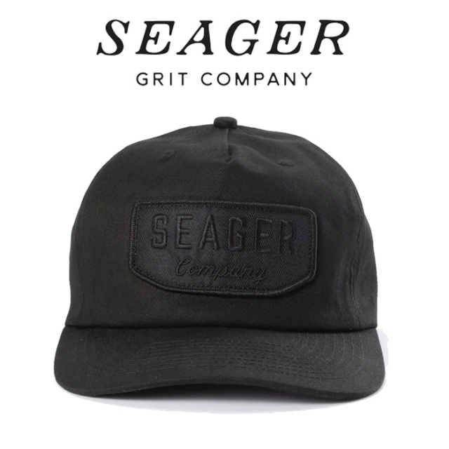 SEAGER(シーガー)　WILSON SNAPBACK BLACK/BLACK 　【キャップ 帽子】【シーガー キャップ】【定番 人気 シンプル アウトドア サーフ