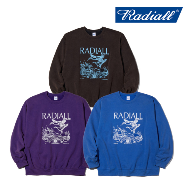 RADIALL ラディアル 　DUCKS - CREW NECK SWEATSHIRT L/S　 【スウェット】【2026 AUTUMN & WINTER 新作】【RAD-C16263】【インター