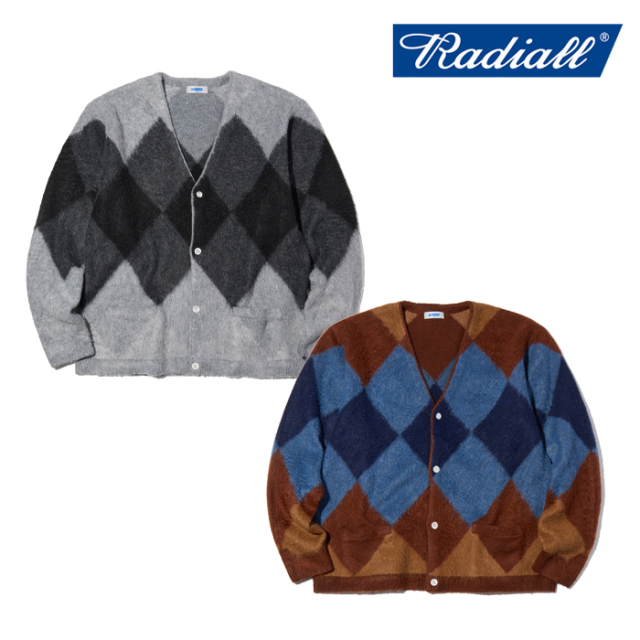 RADIALL ラディアル 　AT THE GARAGE - CARDIGAN SWEATER L/S　 【ニットカーディガン】【2026 AUTUMN & WINTER 新作】【RAD-K01263