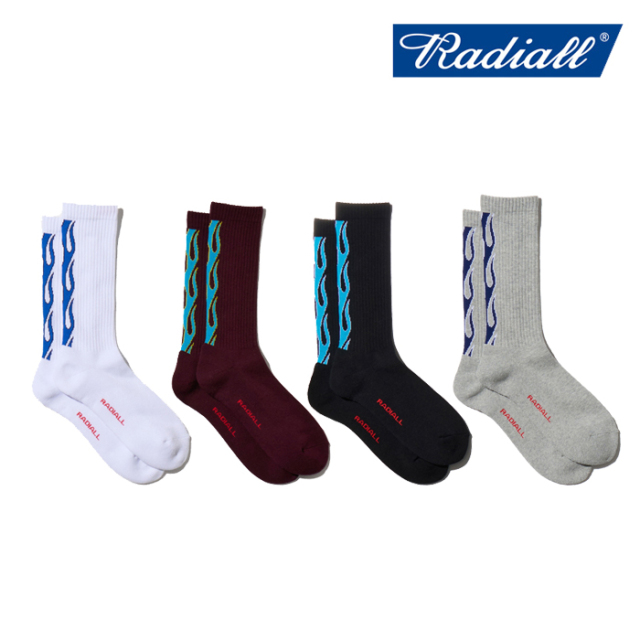RADIALL ラディアル 　FLAMES - 1PAC SOX LONG / DRALON　 【ソックス】【2026 AUTUMN & WINTER 新作】【RAD-PAC084】【インタープレ