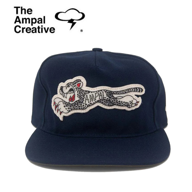 THE AMPAL CREATIVE (ザ・アンパル クリエイティブ)　CHEETAH III Navy SNAPBACK CAP 　【キャップ 帽子 定番 人気 カリフォルニア M