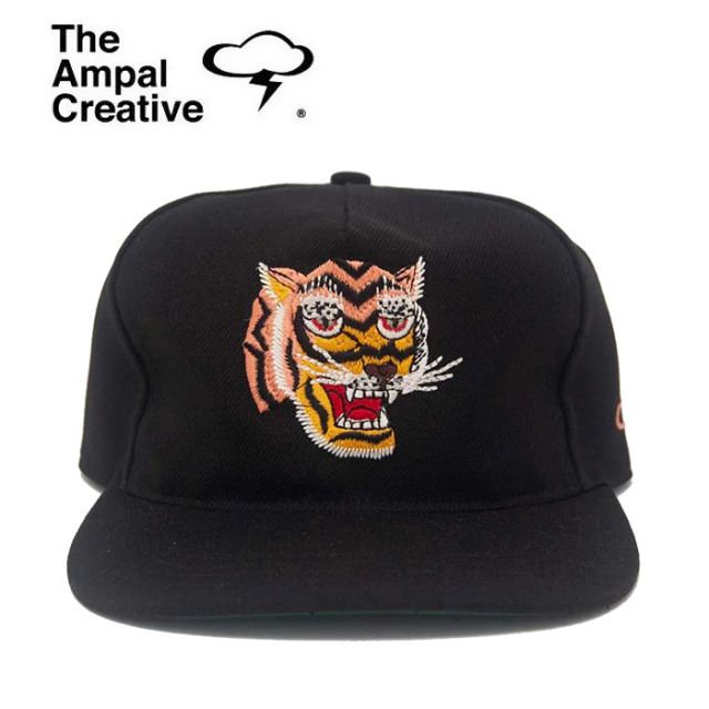 THE AMPAL CREATIVE (ザ・アンパル クリエイティブ)　TIGER III Black SNAPBACK CAP 　【キャップ 帽子 定番 人気 カリフォルニア MA