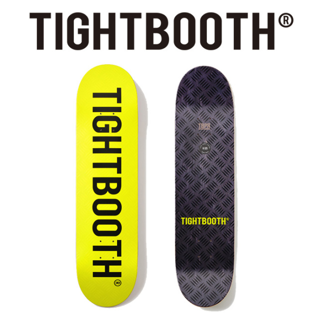 TIGHTBOOTH (タイトブース)　 LOGO SAFETY YELLOW / BLACK 　 【デッキ スケートボード スケボー】【TIGHTBOOTH PRODUCTION タイトブ