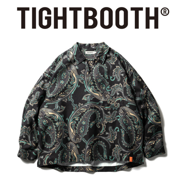 TIGHTBOOTH PRODUCTION (タイトブース プロダクション)　PAISLEY L/S OPEN SHIRT　 【シャツ ペイズリー 長袖】【TIGHTBOOTH PRODUCT