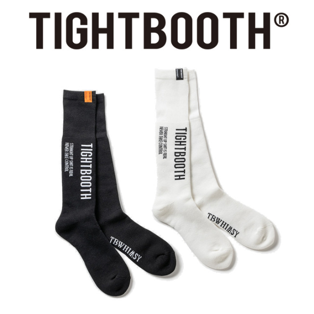 TIGHTBOOTH PRODUCTION (タイトブース プロダクション)　 LABEL LOGO HIGH SOCKS 　 【ソックス 靴下】【TIGHTBOOTH PRODUCTION タイ