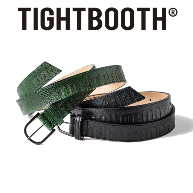 TIGHTBOOTH PRODUCTION (タイトブース プロダクション) 　  LEATHER LOGO BELT 　 【レザー ベルト】【TIGHTBOOTH PRODUCTION タイト