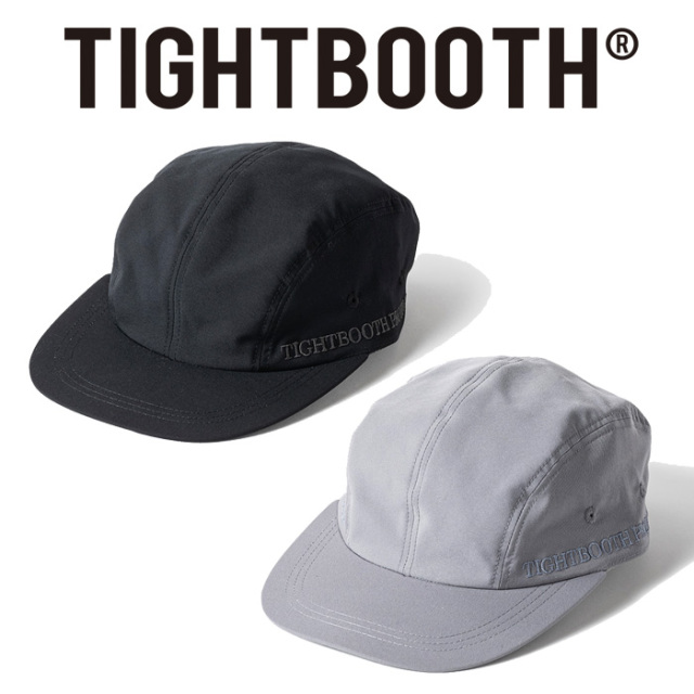 美品 タイトブース RIPSTOP SIDE LOGO CAMP CAP 黒 TIGHTBOOTH（タイトブース）RIPSTOP SIDE LOGO CAMP CAP - birnest