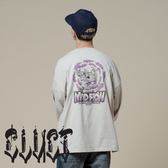 CLUCT (クラクト)　MADFLOW[WIDE L/S TEE]　【ロングスリーブTシャツ 長袖】【#05047】【2025SUMMER/AUTUMN先行予約】【予約商品 キ