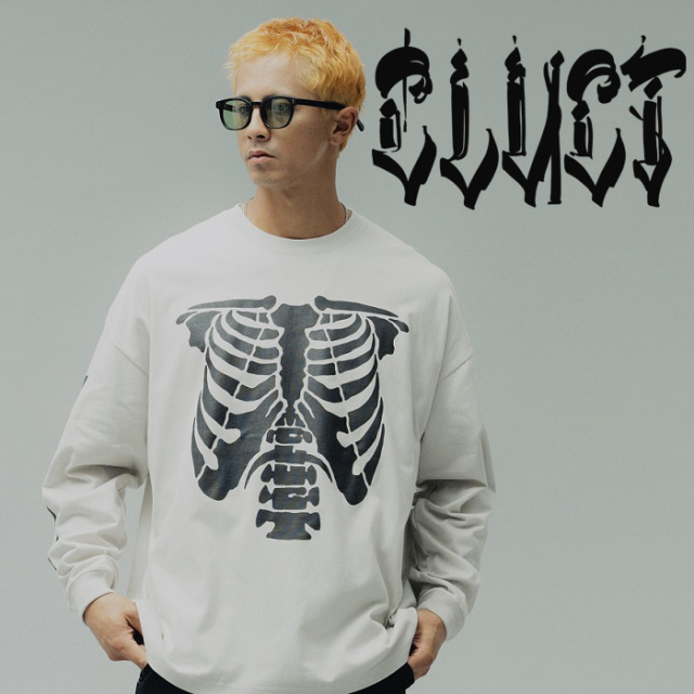 CLUCT (クラクト)　BONE [L/S W TEE]　【ロングスリーブTシャツ】【#05195】【2026SPRING先行予約】【予約商品 キャンセル不可】　