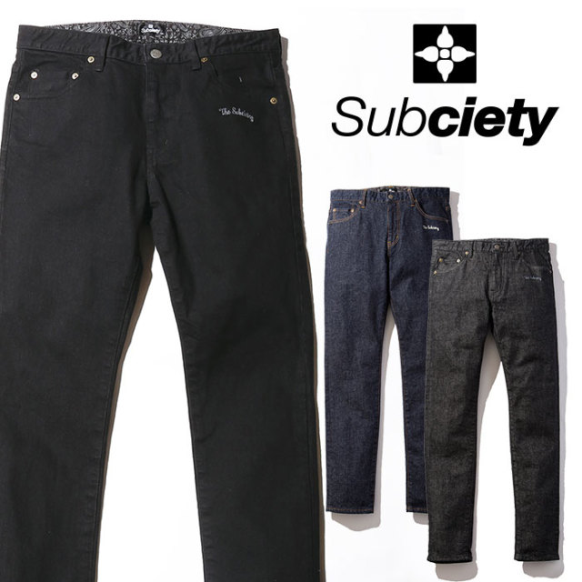 SUBCIETY(サブサエティ)　SKINNY PANTS　【スキニーデニムパンツ】【送料無料】【103-01160】　【2020SPRING先行予約】【キャンセル