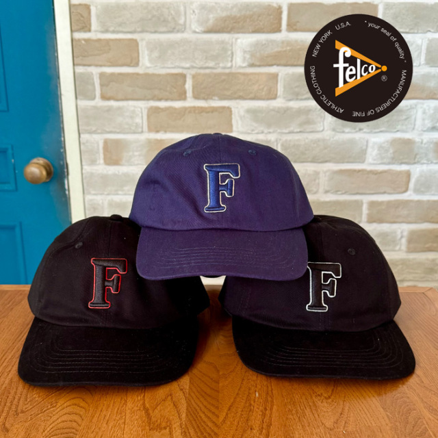 FELCO (フェルコ) 　TWILL BB CAP W/F EMBROIDERY　【キャップ 帽子 定番 人気 ニューヨーク ツイル フェルト ワッペン】