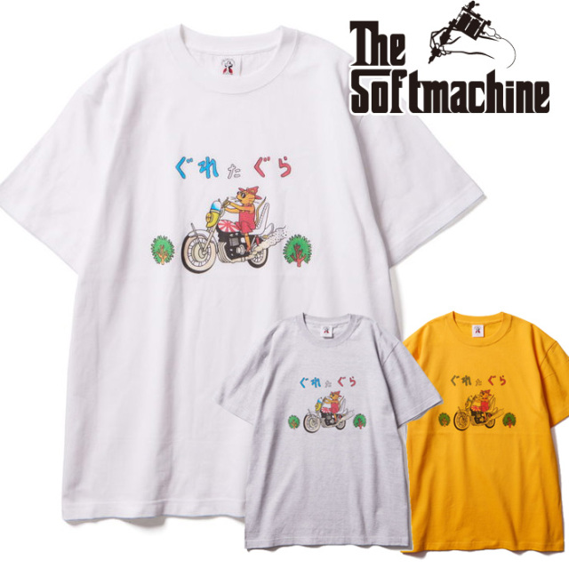 SOFTMACHINE (ソフトマシーン)　BAD BOY-T　【Tシャツ 半袖】【ホワイト グレー イエロー タトゥー】【2025 SUMMER VACATION 先行予