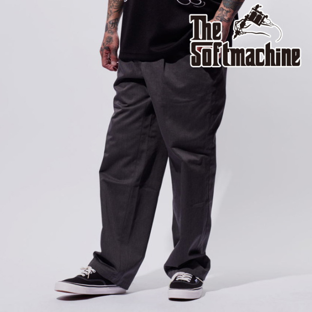 SOFTMACHINE (ソフトマシーン)　EDWARD PANTS　【パンツ】【グレー ブラウン グリーン タトゥー】【2025 SUMMER VACATION 先行予約】