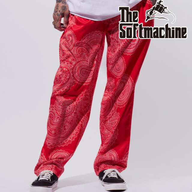 【SALE30%OFF】　SOFTMACHINE (ソフトマシーン)　GENE PANTS　【パンツ】【ネイビー ブラック レッド タトゥー】【2025 SUMMER VACAT