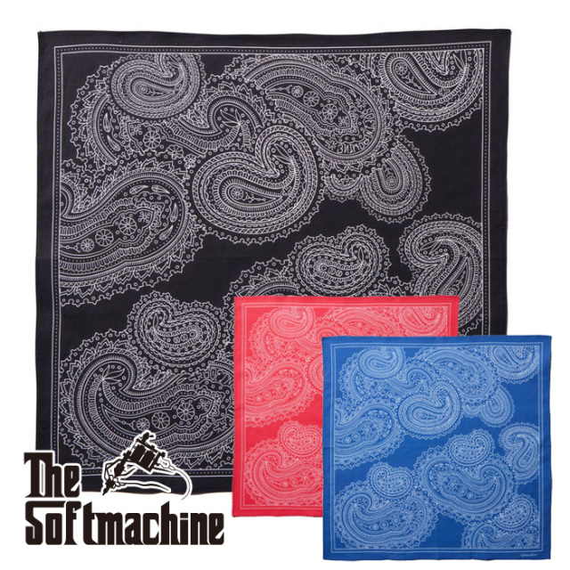 【SALE30%OFF】　SOFTMACHINE (ソフトマシーン)　GENE BANDANA (BANDANA)　【バンダナ タトゥー】【2025 SUMMER VACATION COLLECTION