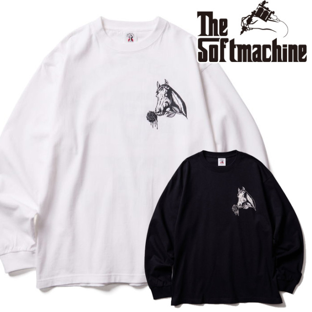 SOFTMACHINE (ソフトマシーン)　MICHAEL L/S　【Tシャツ 長袖】【ホワイト ブラック タトゥー】【2025 SUMMER VACATION 】【お取り寄