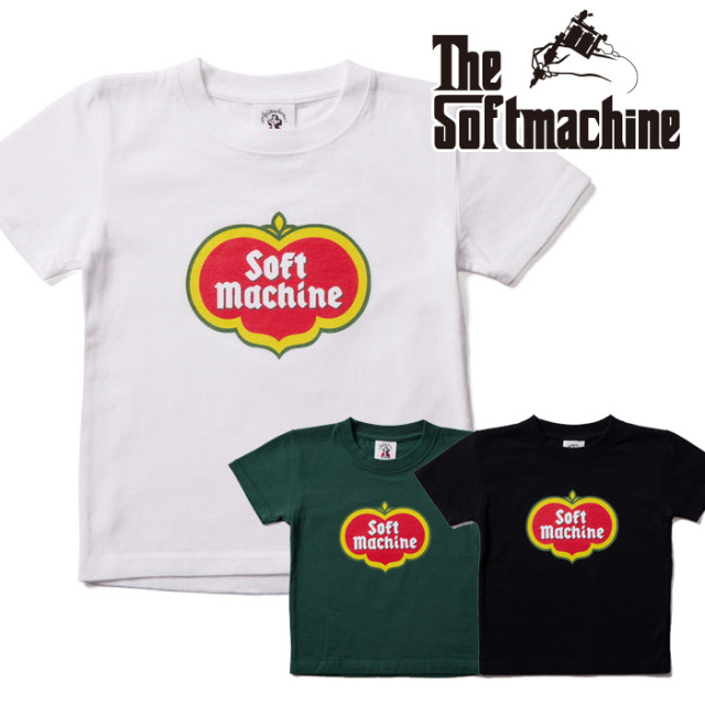 SOFTMACHINE (ソフトマシーン)　POMODORO KIDS (KIDS-T)　【キッズTシャツ 半袖】【ホワイト ブラック グリーン タトゥー】【2025 SU