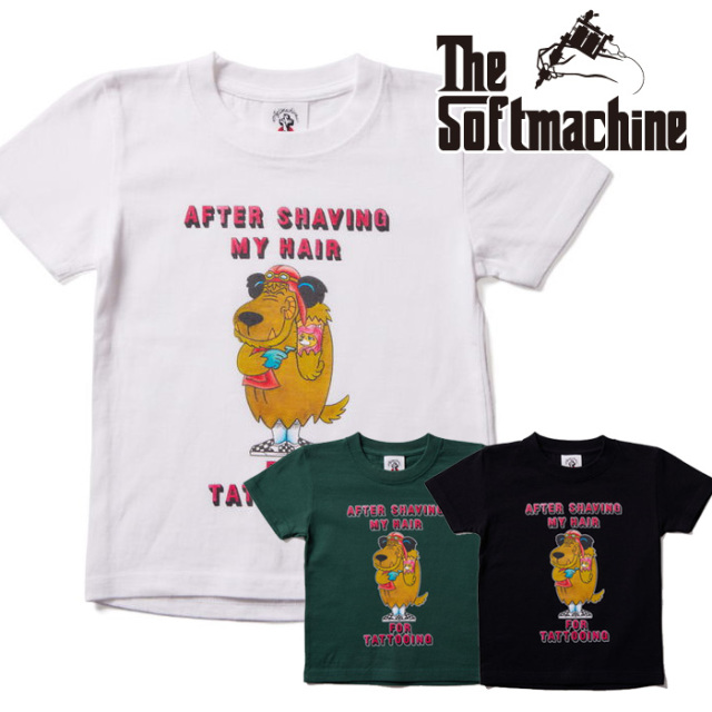 SOFTMACHINE (ソフトマシーン)　READY KIDS (KIDS-T)　【キッズTシャツ 半袖】【ホワイト ブラック グリーン タトゥー】【2025 SUMME