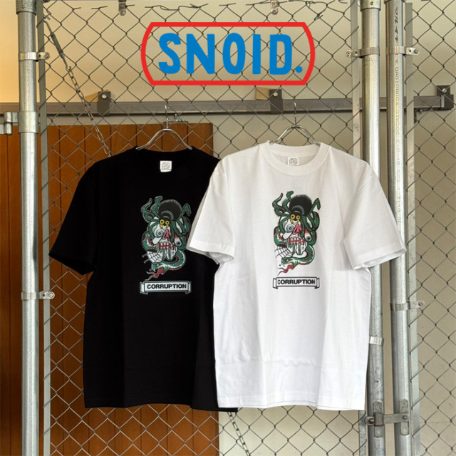 SNOID (スノイド)　CORRUPTION T-shirts　【Tシャツ】【RAT HOLE STUDIO】