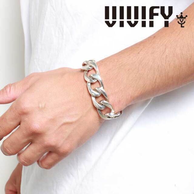 VIVIFY(ヴィヴィファイ)(ビビファイ)　Seamless Huge Cavalry Chain Bracelet　【VIVIFY ブレスレット】【VFB-201】【オーダーメイド