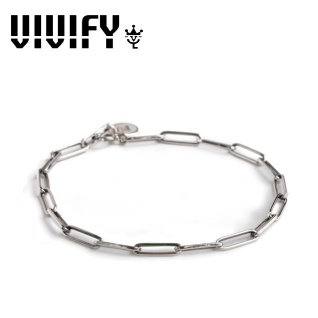VIVIFY(ヴィヴィファイ)(ビビファイ)　Rectangle Chain Bracelet　【VIVIFY ブレスレット】【VFBL-001】【ハンドメイド】【即発送可