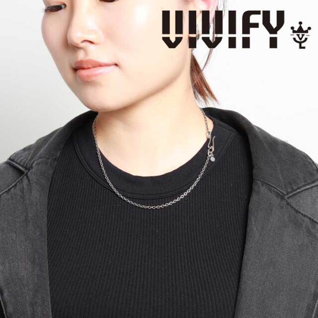 VIVIFY(ヴィヴィファイ)(ビビファイ)　Hallmarks Clasp Chain 2.0 (45cm)　【VIVIFY ネックレス】【VFC-031】【オーダーメイド ハン