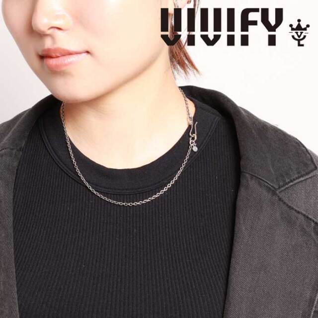 VIVIFY(ヴィヴィファイ)(ビビファイ)　Hallmarks Clasp Chain 2.8 (45cm)　【VIVIFY ネックレス】【VFC-035】【オーダーメイド ハン