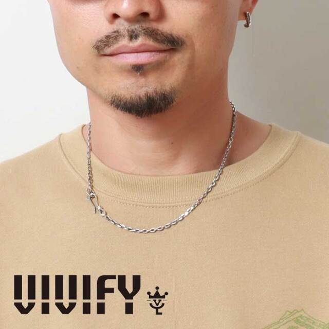 VIVIFY(ヴィヴィファイ)(ビビファイ)　Hallmarks Clasp Chain 3.4 (45cm) /4C(4面カット)　【VIVIFY ネックレス】【VFC-041】【オー